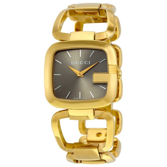 GUCCI Brown Dial Gold-tone Ladies Watch YA1254080 - Picture 1 of 3